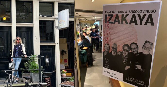 FavorFlav's Sharon schoof aan bij de Izakaya van Pianeta Terra