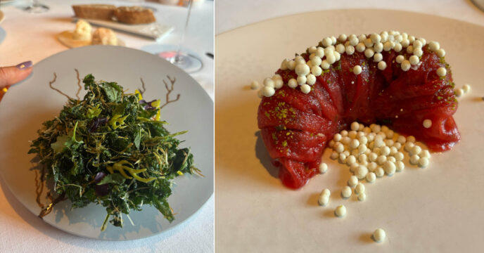 Shiso en Watermeloen gerechtjes bij Spectrum
