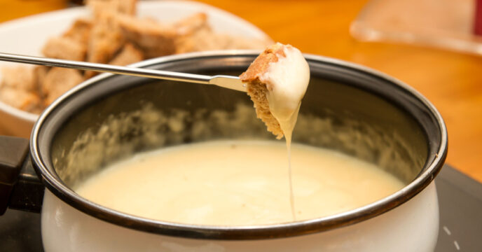 kaasfondue met truffel