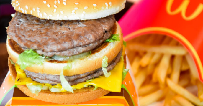 Double Big Mac met frietjes van McDonald's