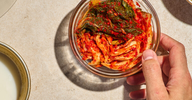 Recept voor een snelle kimchi (Mak kimchi)