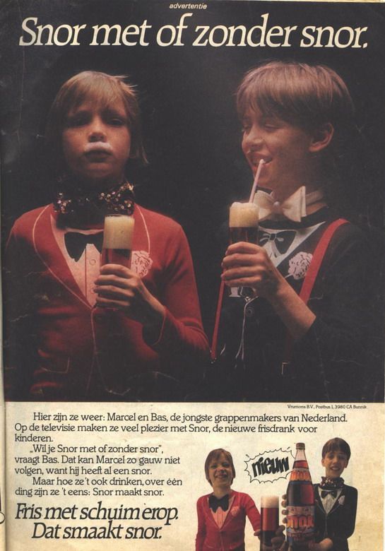 Snor frisdrank reclame - Pinterest richardotto