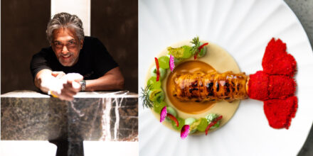 Soenil Bahadoer en lobster gerecht van GEM.