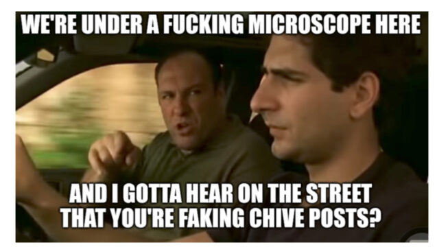 Sopranos Chivegate meme