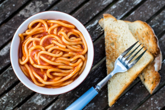 Spaghetti tomatensaus brood