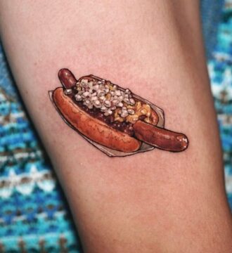 Tattoo hotdog