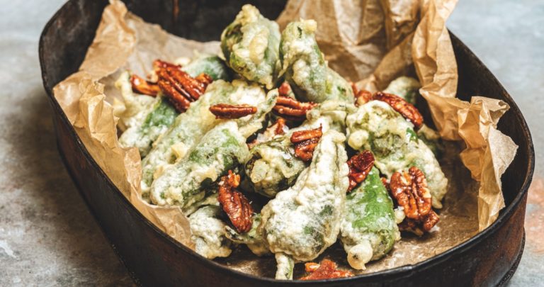 Recept: tempura van Pádron-pepers