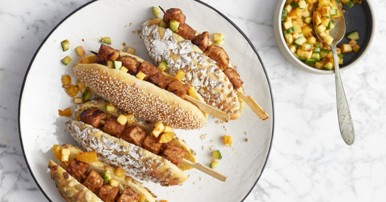 Recept: Broodje met gegrilde tempehsaté