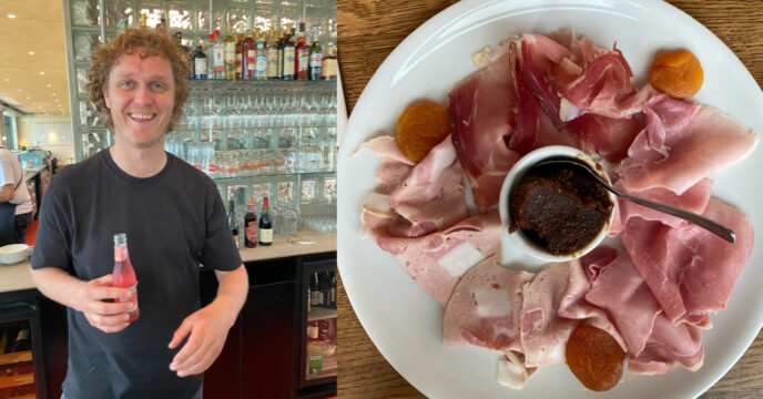 Thomas van restaurant Papillon