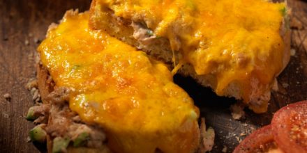 Tuna melt cheddar