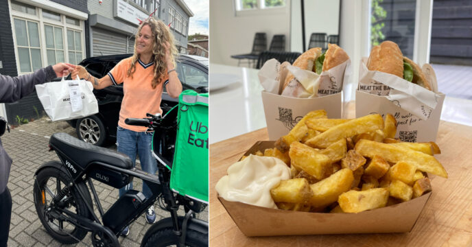 Uber Eats bezorging broodjes Meat the Balls