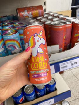 Unicorn drink action
