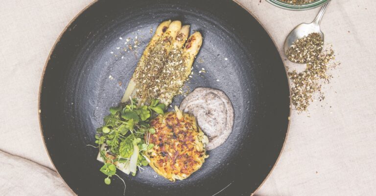 Recept: asperges met rösti van Yerba