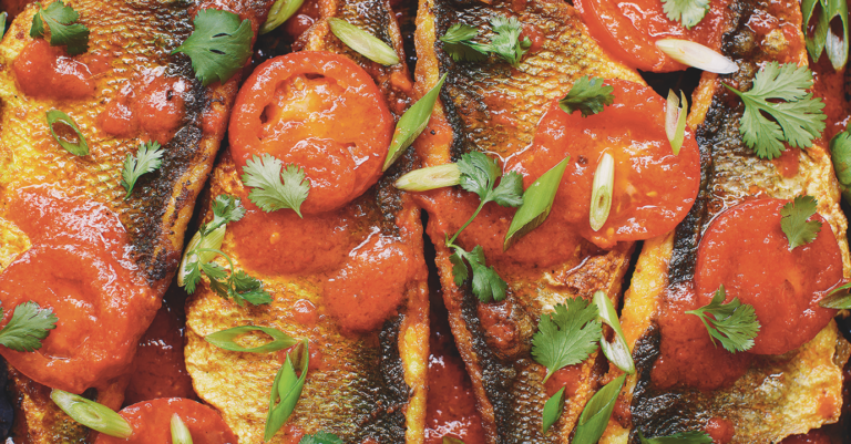 Recept: Zeebaarsfilet in zoetzure saus