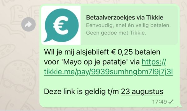 betaalverzoek tikkie