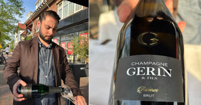 Sommelier schenkt bubbels bij NORRA