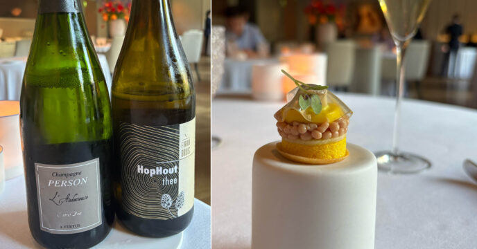 bubbels en amuse bij Spectrum in Amsterdam