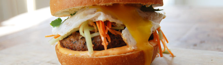 Recept: Spicy Vietnamese vegaburger