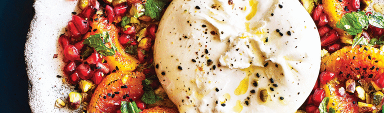 Burrata & gebrande sinaasappel