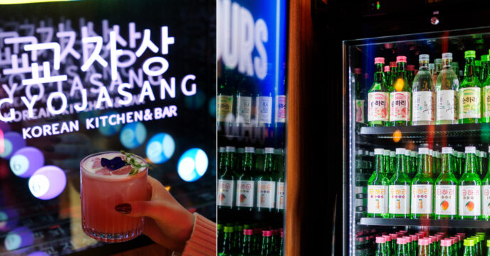 cocktails en soju bij Gyojasang