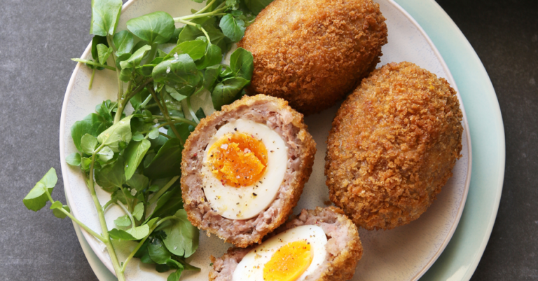 Scotch deviled eggs uit de Airfryer