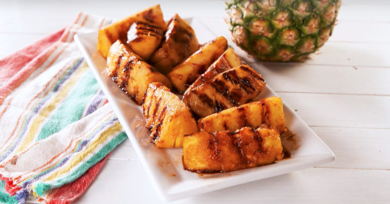 Recept: Fireball gegrilde ananas (met whisky!)