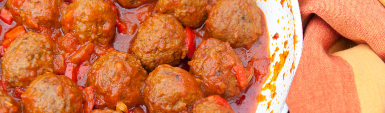 6x sauzige gehaktballen