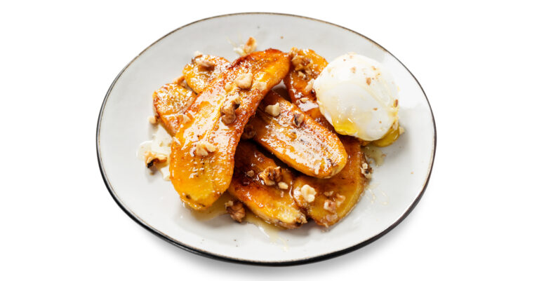 Oersimpel, onwijs lekker: gekaramelliseerde bananen uit de Airfryer