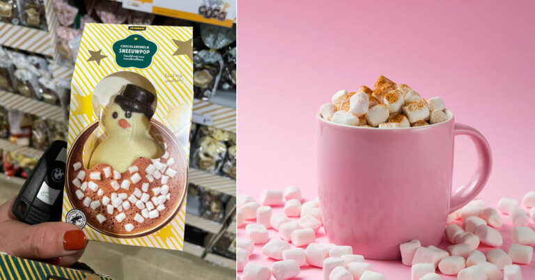 Lekker: deze sneeuwpop voor chocolademelk mét marshmallows