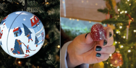 kerstbal met bonbons