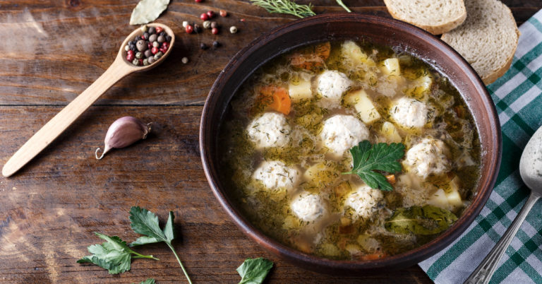 Recept: soep met ballen