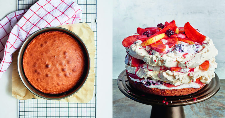 Zo maak je een goddelijke meringuetaart met appel, kaneel en bramen