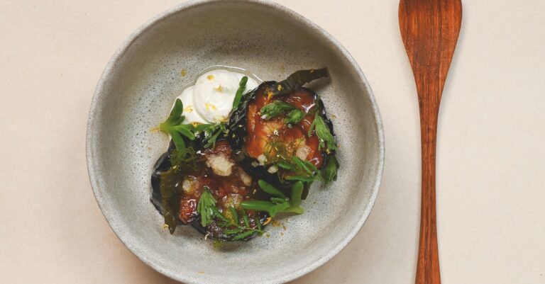 Recept: Geglaceerde aubergine van sterrenchef Joris Bijdendijk