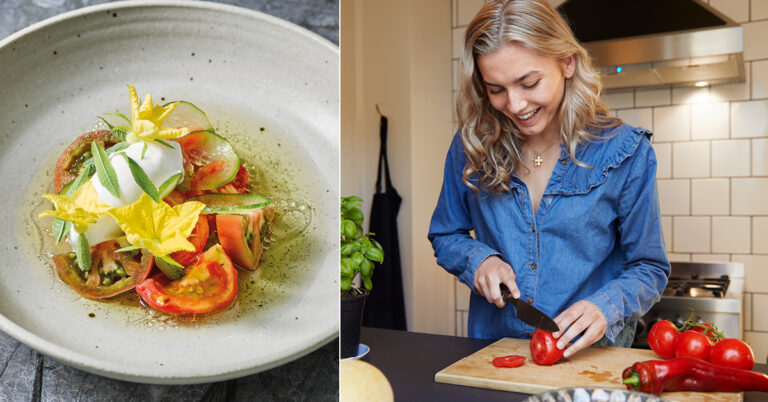 Recept: oertomaten en komkommer met citroensorbet