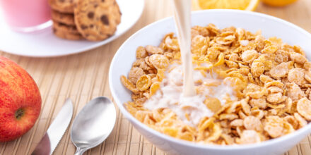 ontbijtgranen melk