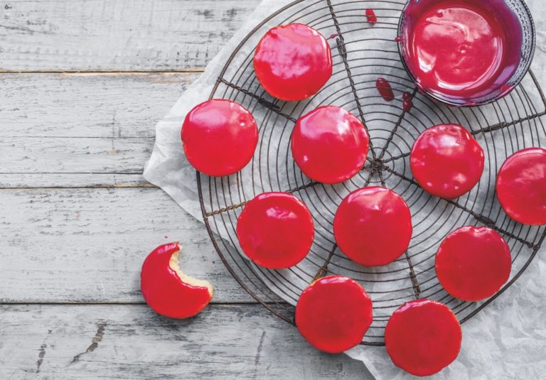 Recept: roze koeken