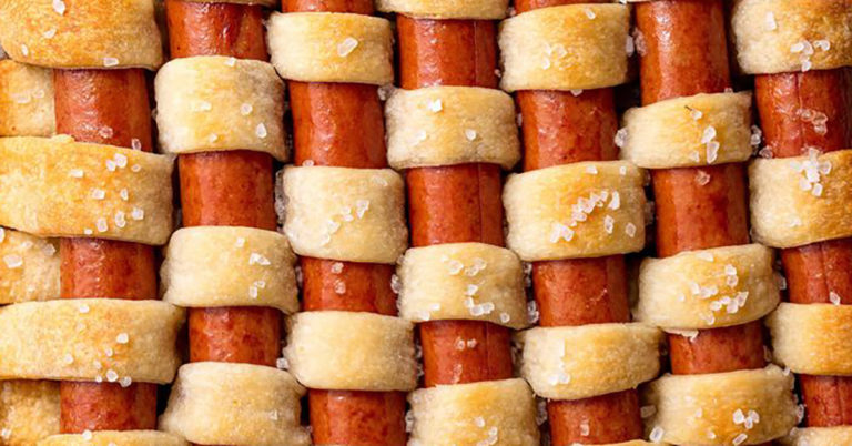 Pigs in a quilt: knakworstjes in bladerdeeg 2.0