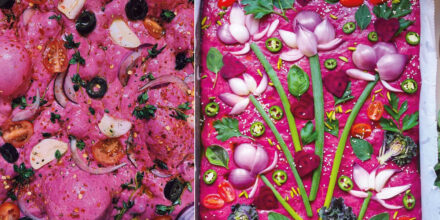 pink focaccia