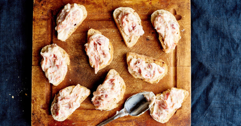 Recept: pintxos de jamón y all-i-oli