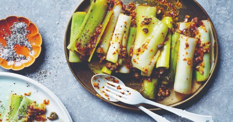Recept: Prei met mosterdboter