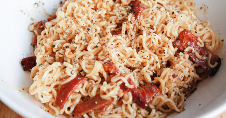 Recept: ramen carbonara