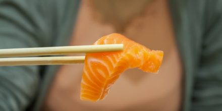 salmon sashimi