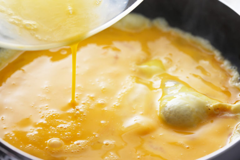 Suiker door je omelet?