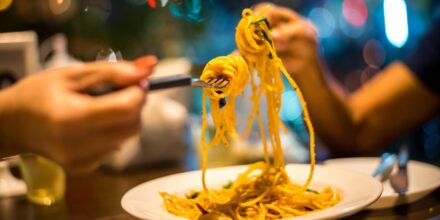spaghetti eten