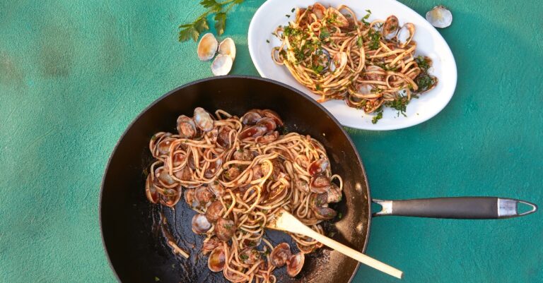 Recept: Spaghetti vongole uit één pan