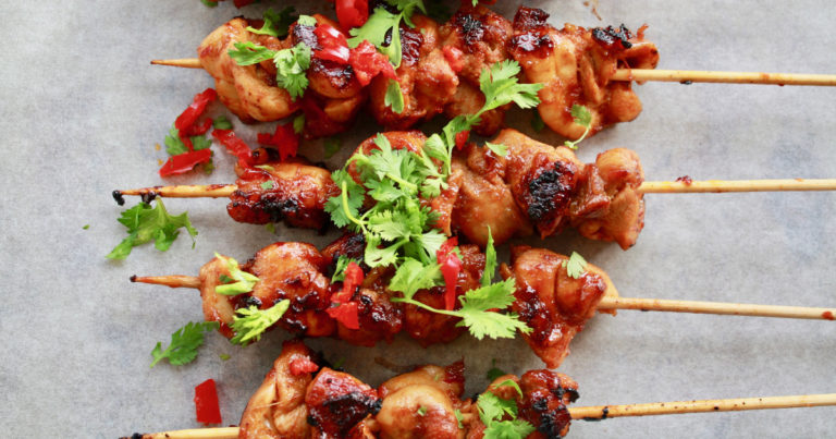 Recept: makkelijke spicy kipsaté
