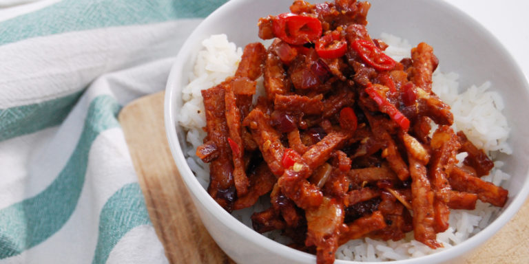 Sambal goreng tempeh uit de Airfryer