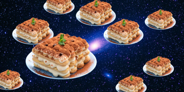 tiramisu in de ruimte