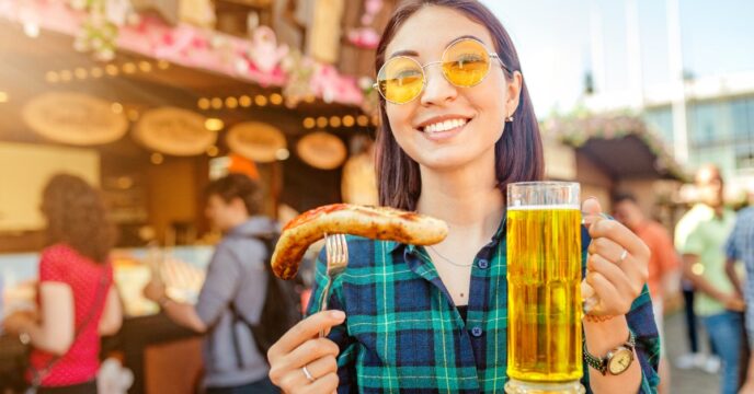 toerist curryworst bier Duitsland