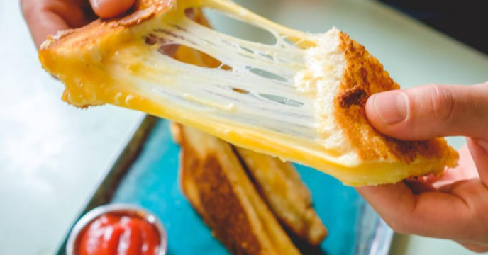 Tosti met chees pulls